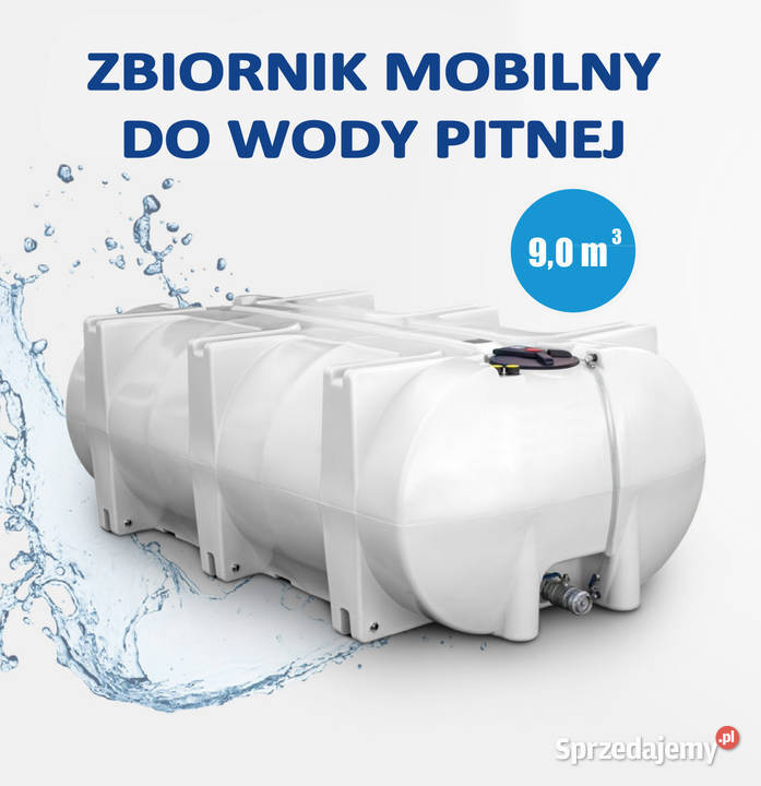 CYSTERNA ZBIORNIK MOBILNY NA WODĘ PITNĄ 9000L Zbiorniki wielkopolskie Poznań