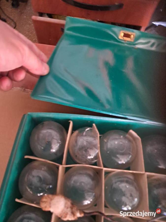 używane bańki lekarskie z prlu huty Vitropol Sandomierz