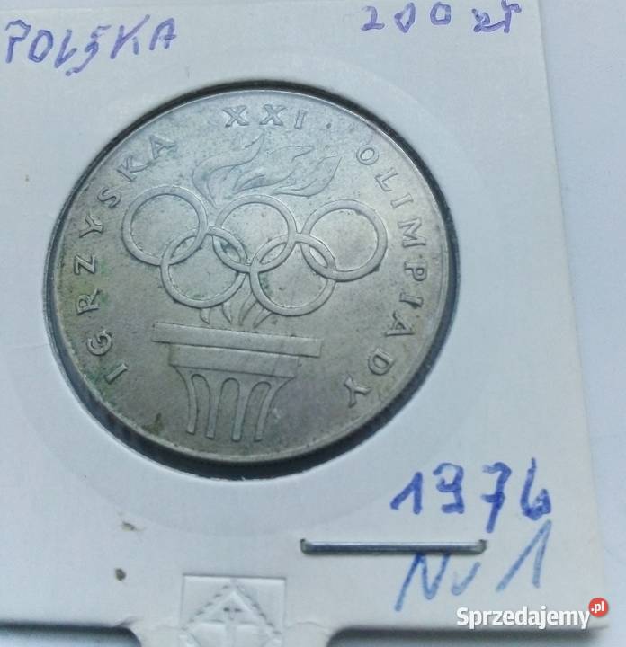 POLSKA200 1976 r SREBRO 750 OLIMPIJKA Legionowo