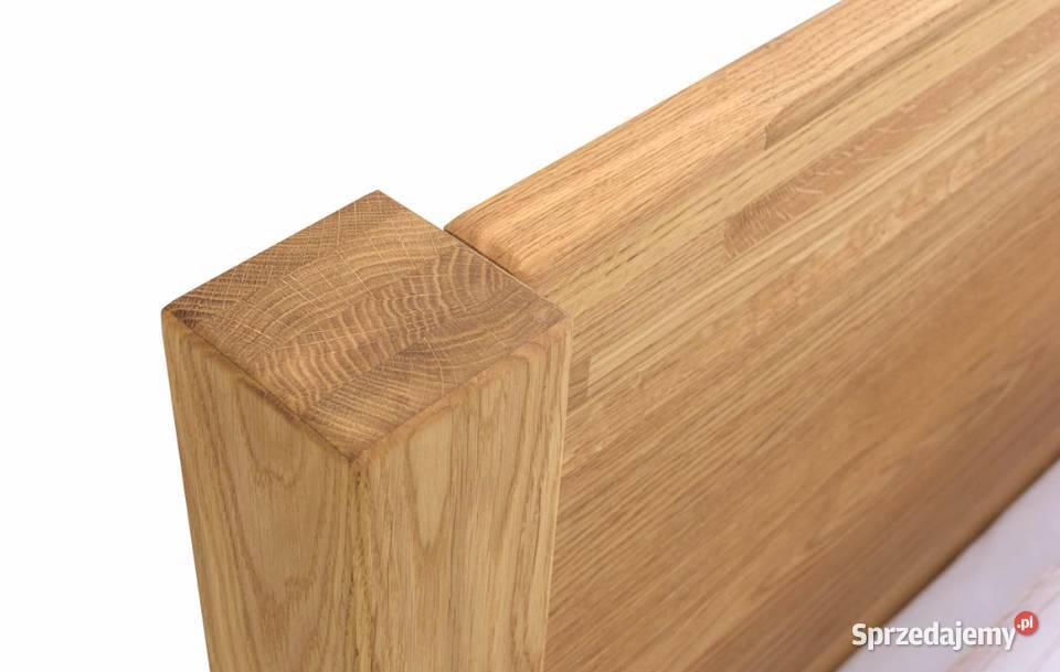 Łóżko dębowe stolik nocny 2x