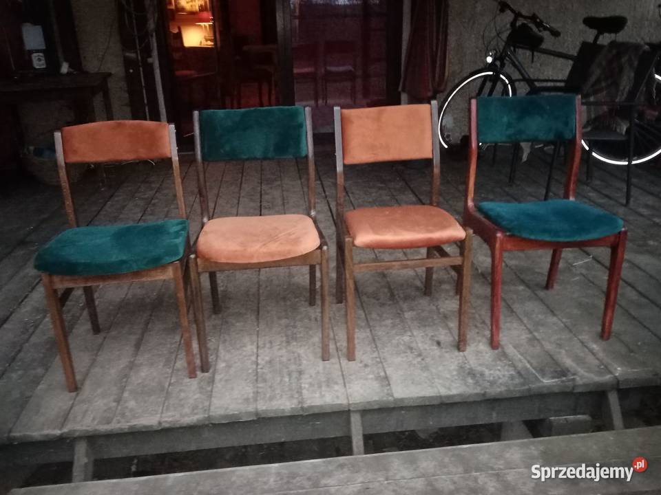 4 krzesła PRL renowacji Krotoszyce