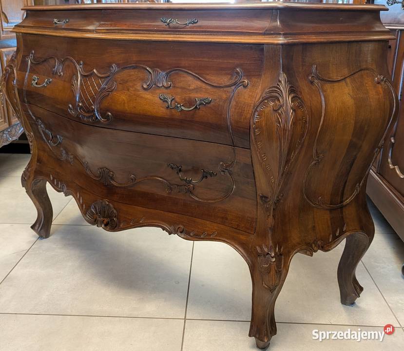 Wspaniała komoda neobarokowa orzech sklep Dąbrowa Górnicza