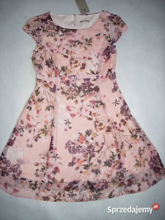 ORSA Sukienka Zwiewna Elegancka NOWA 38 M różowy małopolskie Nowy Sącz