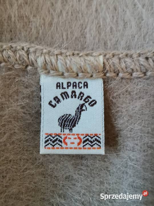 Szalik Alpaka Made in Peru Pozostałe Czarne