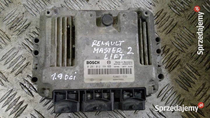 KOMPUTER RENAULT MASTER II LIFT 19 0281012184 osobowe małopolskie Radłów