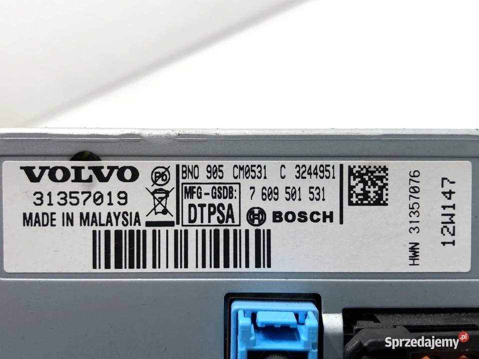 WYŚWIETLACZ VOLVO S80 II 31357019 0616 EKRAN