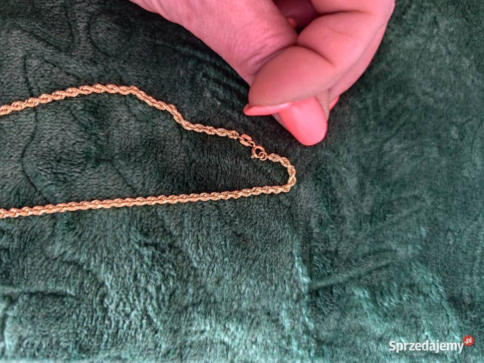 Złoty łańcuszek splot Kordel Skarżysko-Kamienna