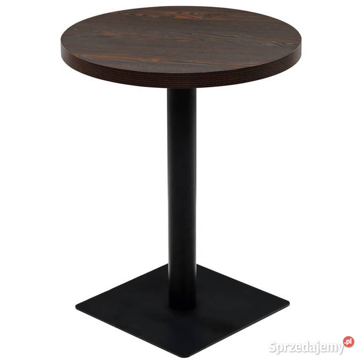 Stolik bistro z MDF stalowa podstawa 60x75 sprzedam