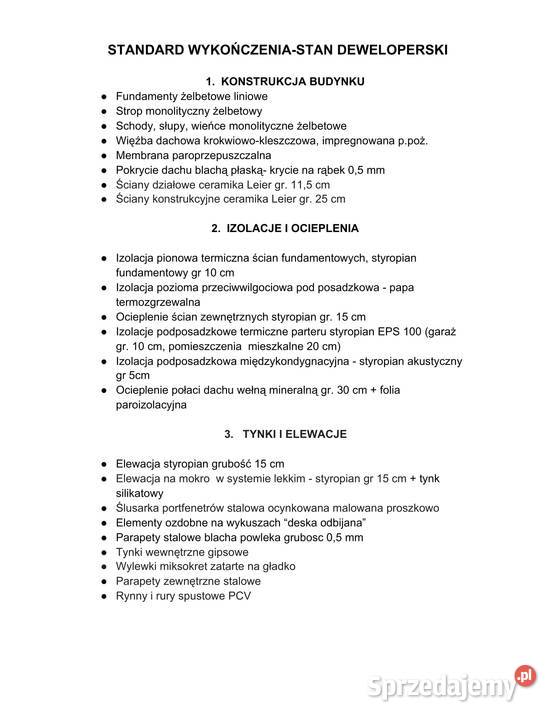 Słomniki Prandocin Wysiołek dom w zabudowie Domy sprzedam