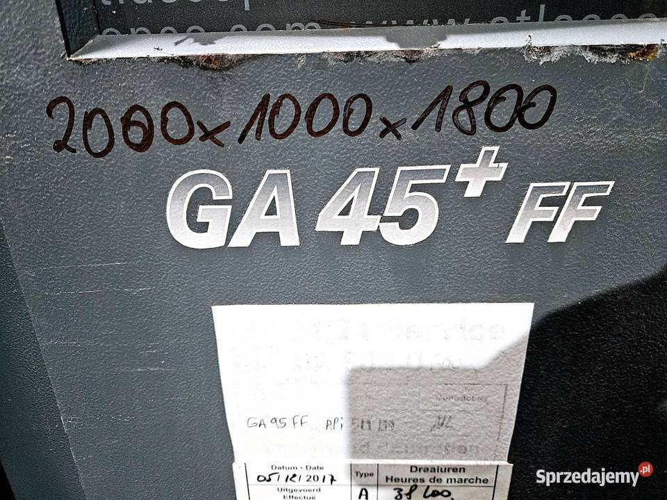 Sprężarkakompresor Atlas Copco GA45P Produkcja Krotoszyn