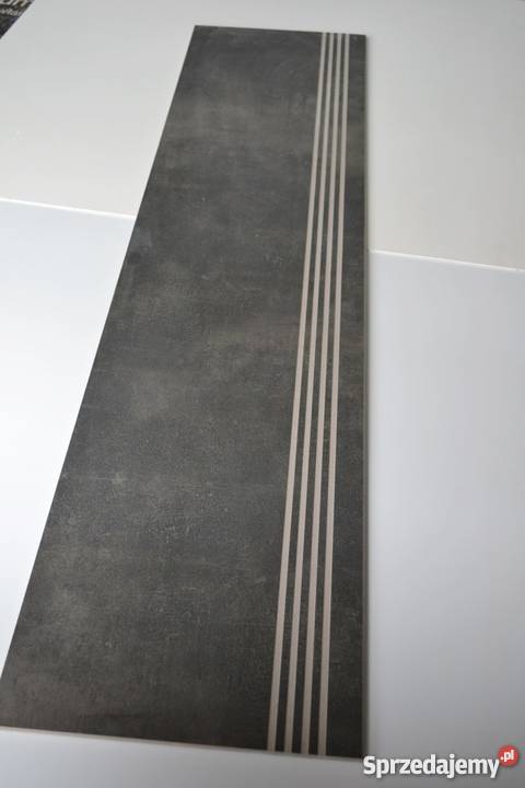 Płytka schodowa 120 grafit szara stopnica 30x120 Zakopane