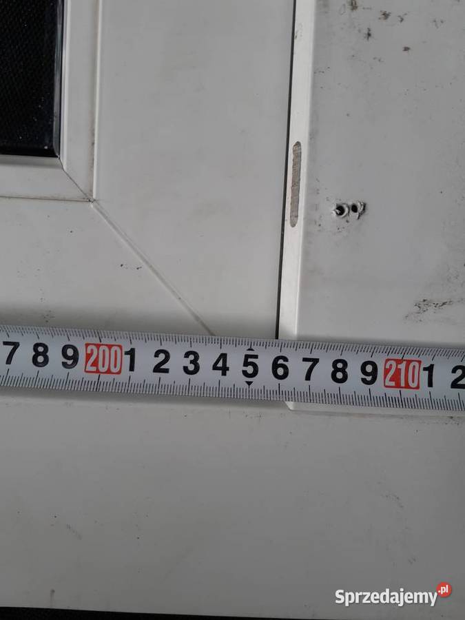 Drzwi PCV 112x250 Przeszklone koloru białego Poznań sprzedam