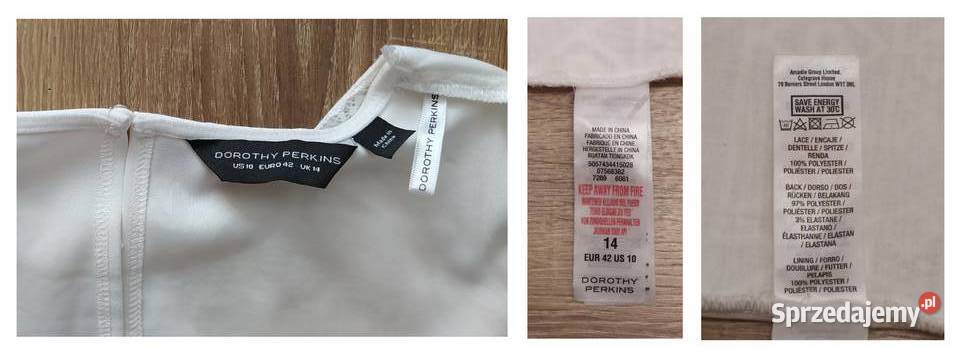 Sukienka damska DOROTHY PERKINS biała Spódnice i sukienki Hajnówka