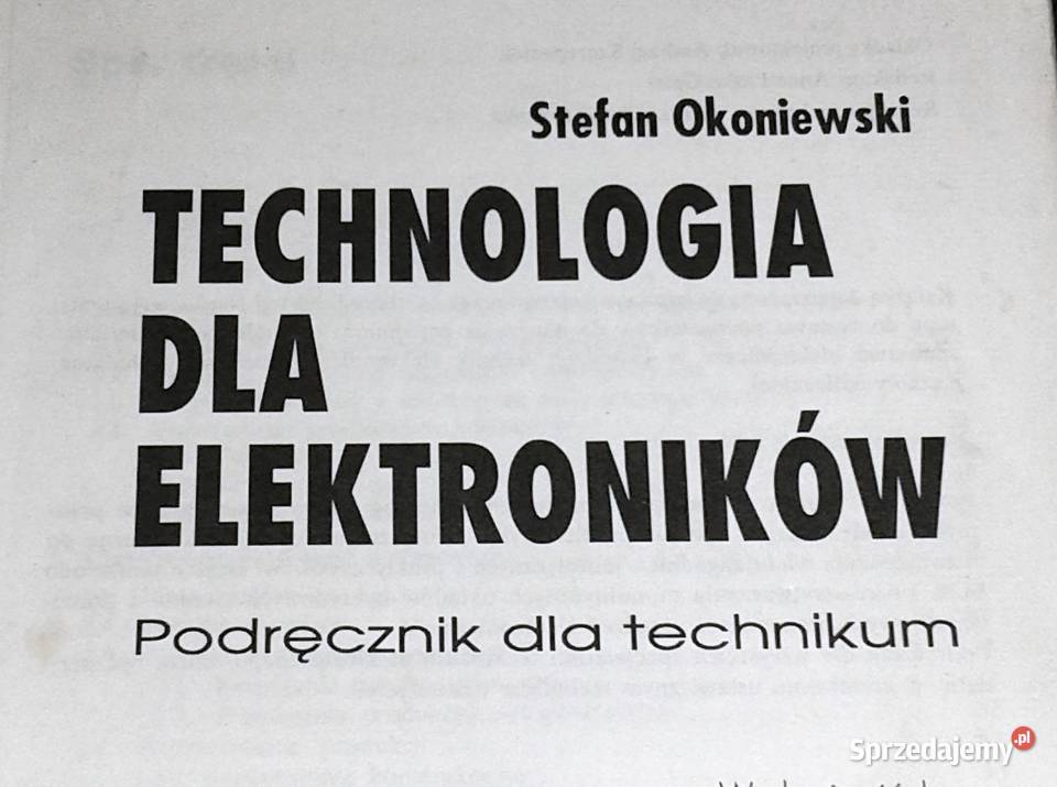 Technologia elektroników Stefan Okoniewski lubelskie