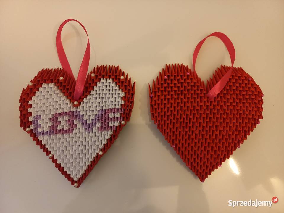 Serce z napisem LOVE miłość zawieszka rękodzieło sprzedam