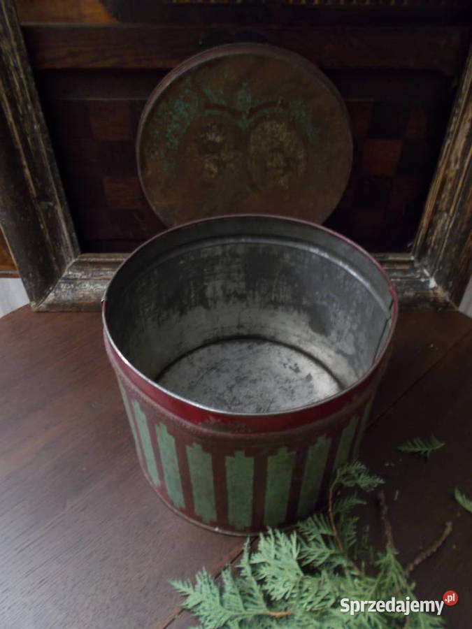 Stara Piękna Angielska Puszka Portrety Pary Szczecin