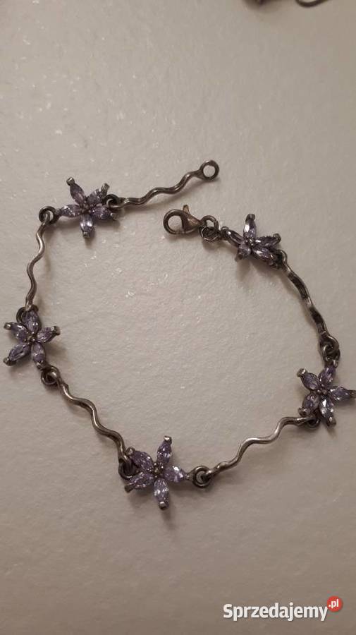 Bransoleta srebrna kwiatuszki Radom