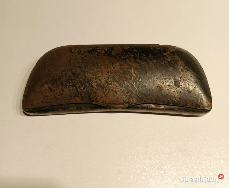Etui pudełko na okulary blacha vintage Pozostałe Łódź sprzedam