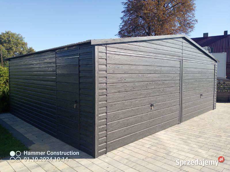 Garaż blaszany 7x5 GRAFIT DREWNOPODOBNY Lublin sprzedam