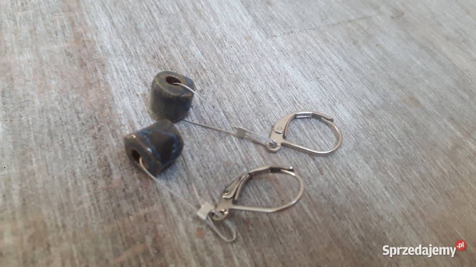 Kolczyki ceramiczne ręcznie wykonane mazowieckie Otwock