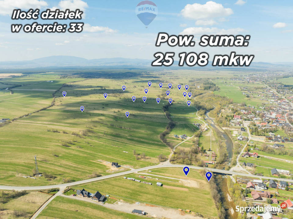 DZIAŁKI ROLNE I LEŚNE W CHOCHOŁOWIE Chochołów sprzedam