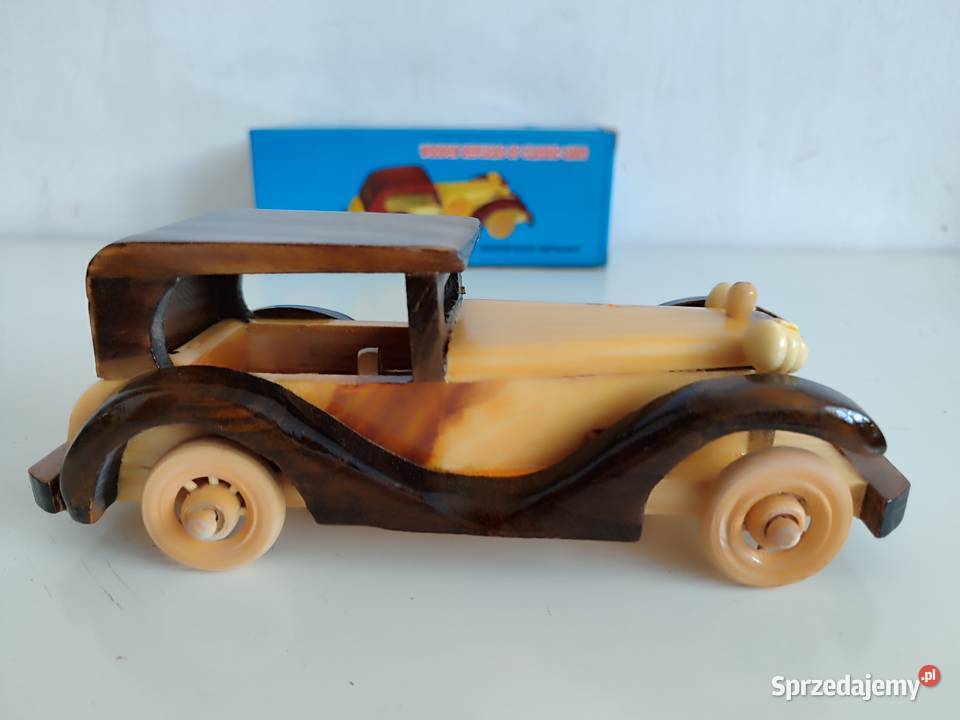 4 Kolekcjonerskie Drewniane retro autko Wrocław