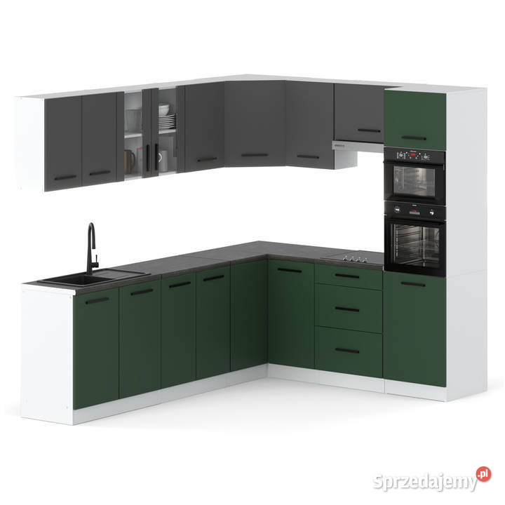 Kuchnia Marra Narożna Z Blatem Duża 46m Biała 460cm