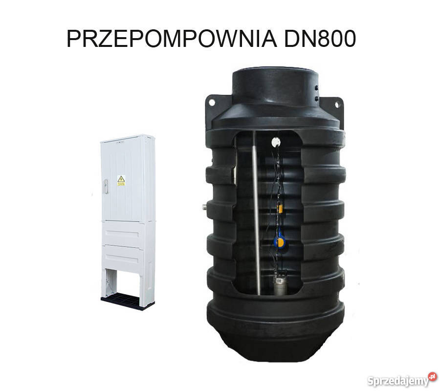 PRZEPOMPOWNIA ŚCIEKÓW DN 800 3m KOMPLETNA POMPA ROZDRABNIACZ