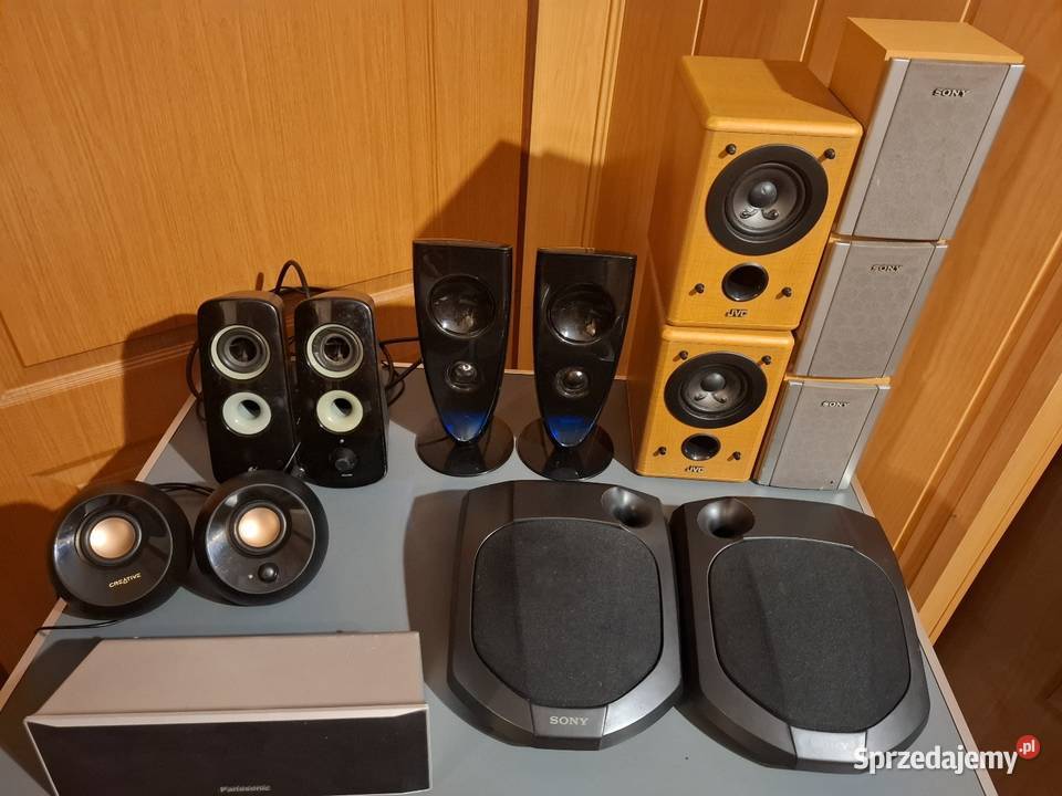 ZESTAW GŁOŚNIKÓWLG SONY PANASONIC CREATIVE JVC sprzedam