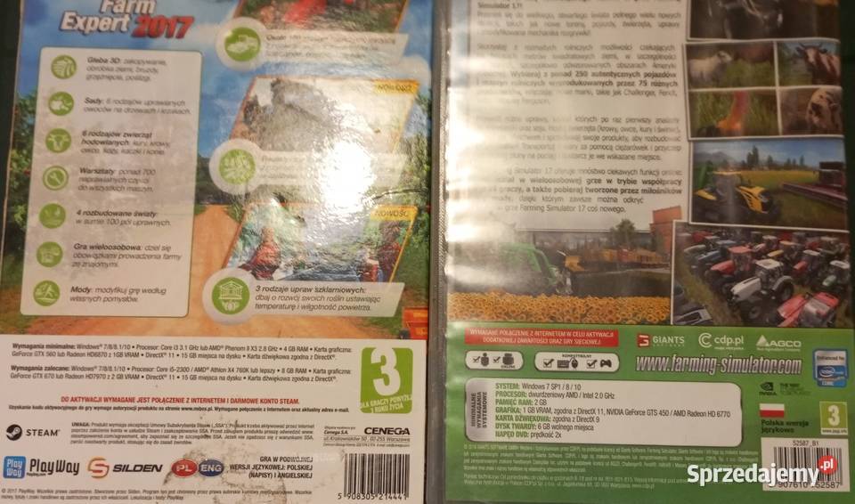 Farming simulator 17 PC DVD BOX 2016 Polska Komputerowe PC Rzeszów sprzedam