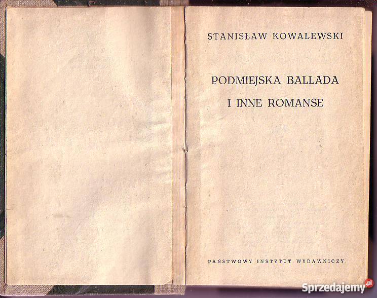 5884 POMIEJSKA BALLADA I INNE ROMANSE STANISŁAW małopolskie Czyrna sprzedam