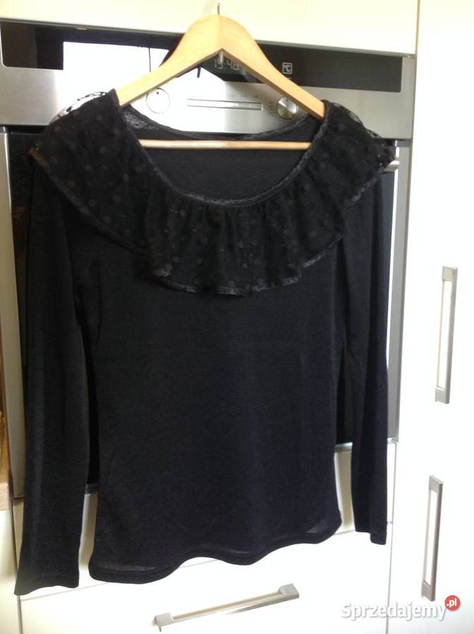 Czarna Bluzka Hiszpanka Damska BETTY BARCLEY SM Bluzki i koszule Nowa Sól