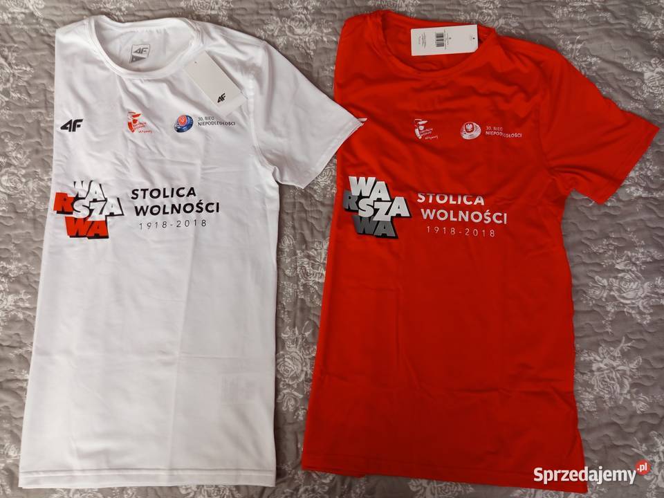 Koszulki z 30 Bieg Warszawski w 100 lat mazowieckie Warszawa