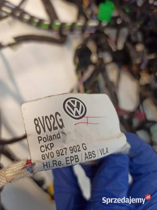 AUDI A3 8V 10 TFSI CHZD WIĄZKA KABINY 2018R UK
