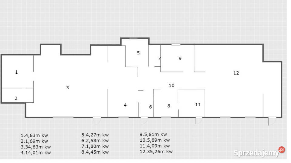 sprzedaży lokalu 120m2 Zagórz Plac Obrońców