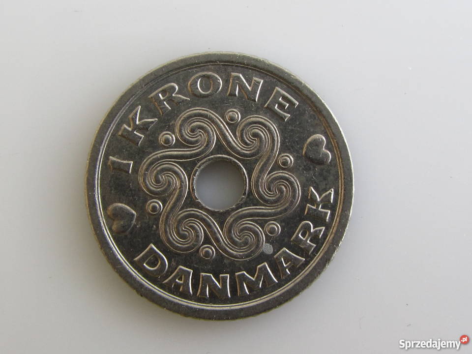 Moneta 1 Krone Korona  1992 ( Dania )