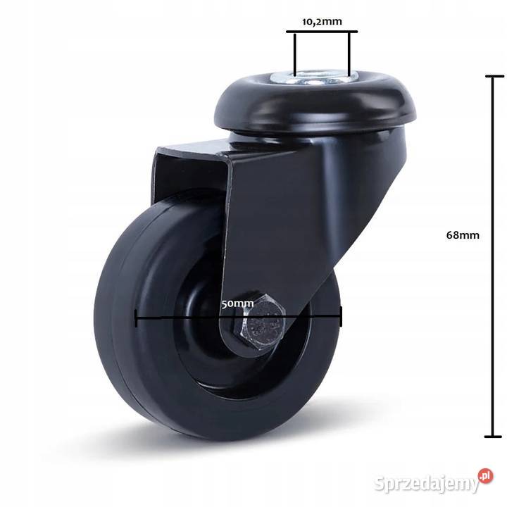 Koło skrętne 50mm 40 guma termoplastyczna Kozienice