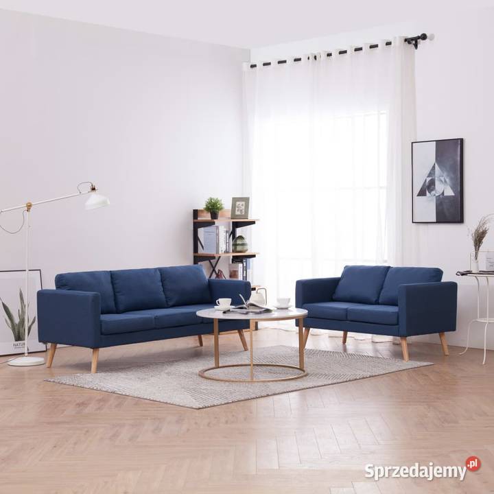 vidaXL Zestaw 2 sof tapicerowanych tkaniną276853