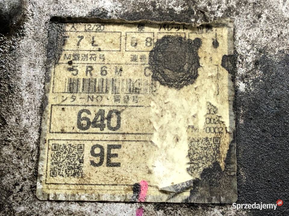 SKRZYNIA BIEGÓW MAZDA CX7 5R6M 22 163 0614 osobowe sprzedam