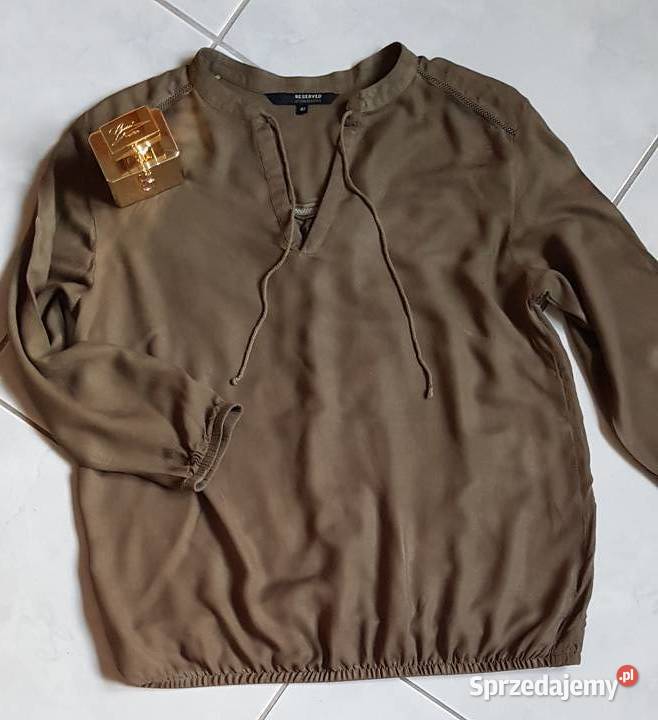 42 Reserved khaki koszulowa bluzka zwiewna Kielce