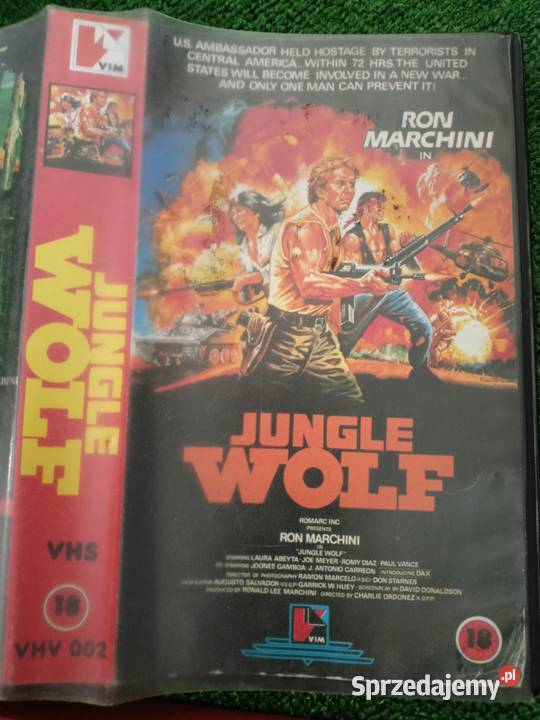 Kaseta VHS film Jungle Wolf Rzeszów