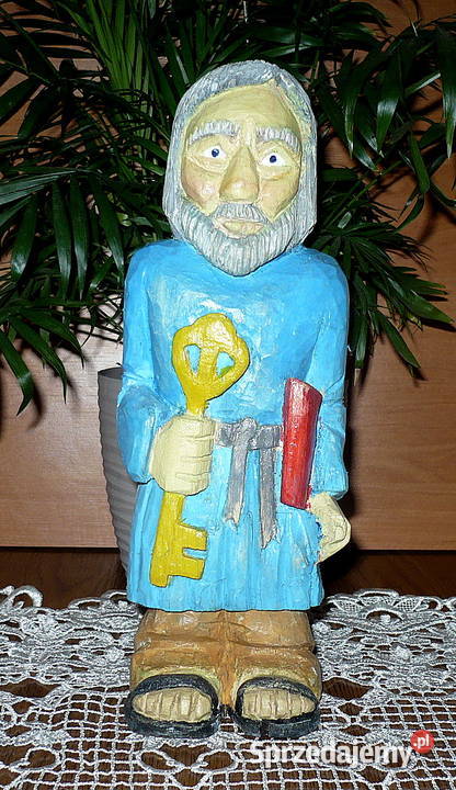 Rzezba ludowa Św Piotr mazowieckie Przasnysz sprzedam
