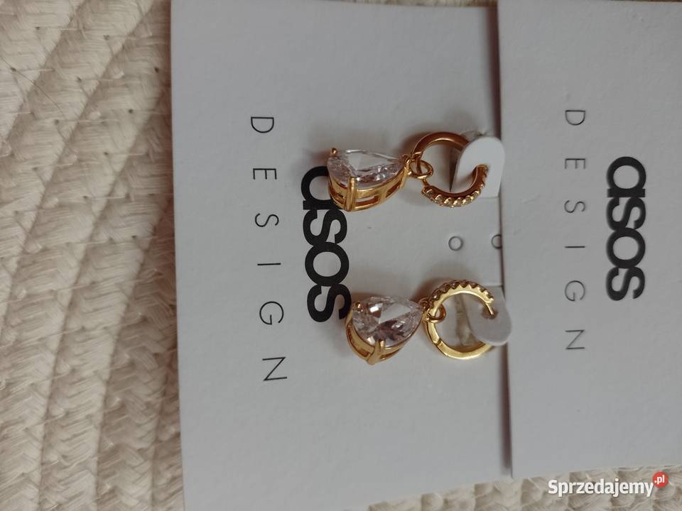 ASOS Bogato zdobione kolczyki Biznesowe Gold Kraków
