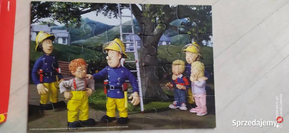puzzle strażak sam komplet Poznań sprzedam