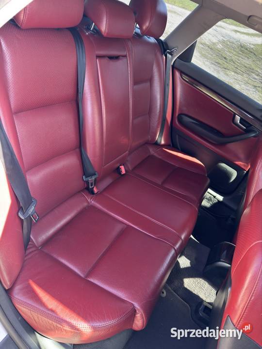 Skóry Audi A4 B6 czerwone Avant osobowe Grodzisk Mazowiecki