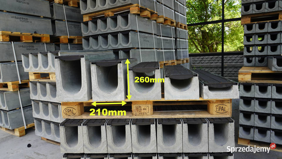 ODWODNIENIA LINIOWE D400 21x26 Betonowe Żeliwo Wrocław