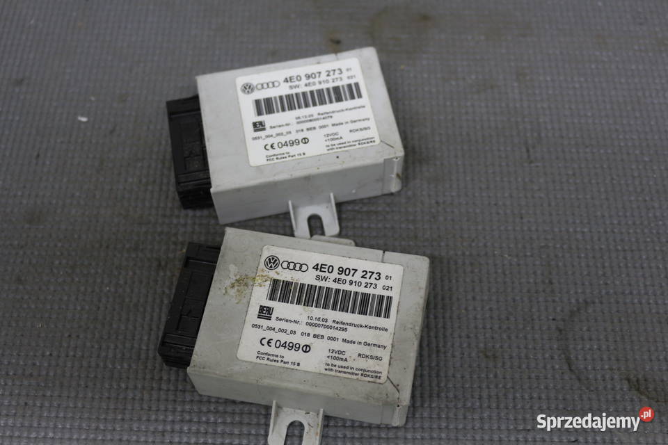 AUDI A8 D3 MODUŁ CIŚNIENIA W KOŁACH 4E0907273 Prochowice
