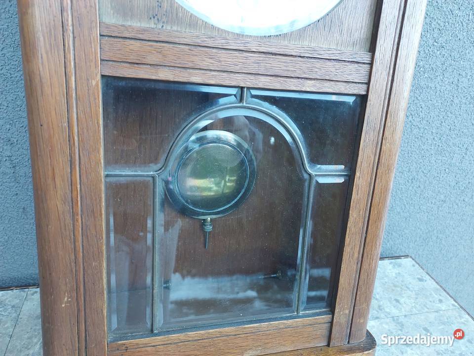 118 Stary zegar ścienny Mauthe przedwojenny