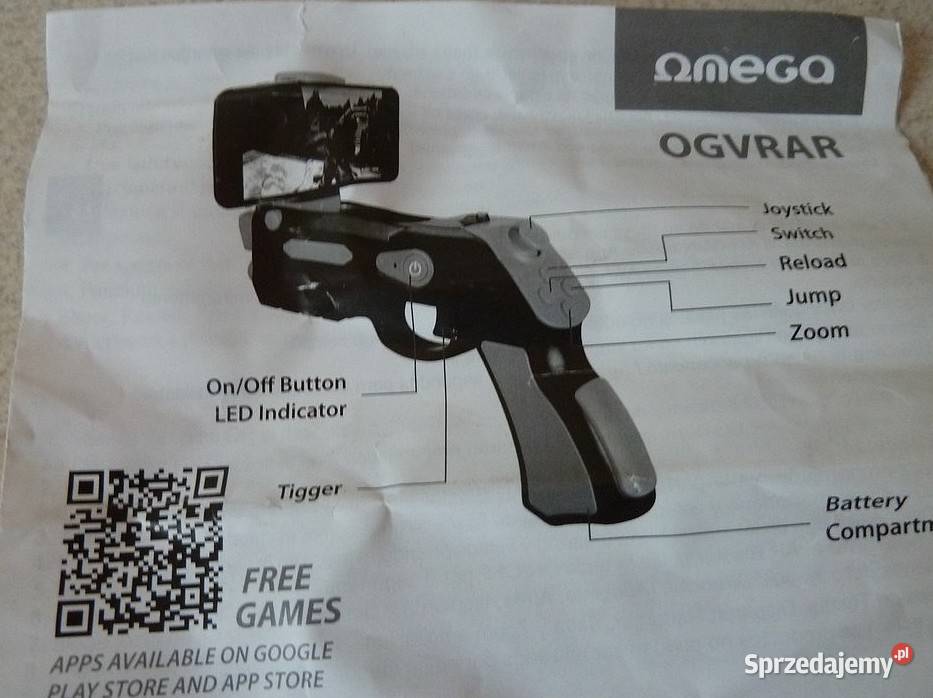 Pistolet do Smartphona z 4kier kontrolerem ruchu Rzeszów
