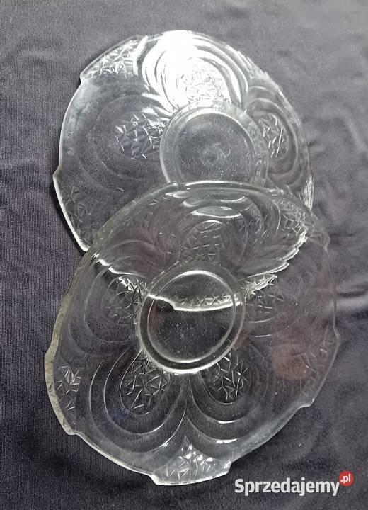 Dwa talerzyki art deco Hortensja numer 438 w Porcelana i szkło Koźminek